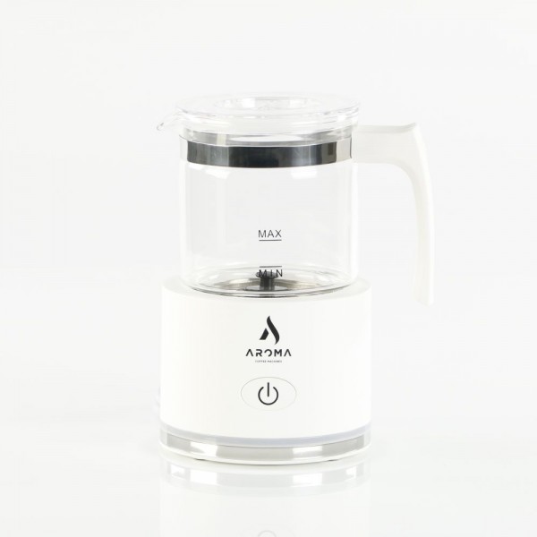 Aroma elektrischer Milchaufschäumer in Weiss