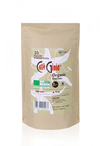 Caffè Gioia Bio Strong LUNGO ESE Pads 20 Stück IT-BIO-009 AA19