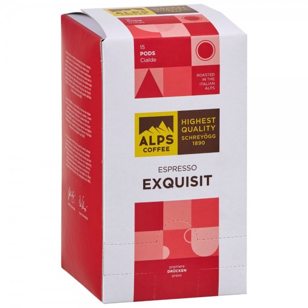 ALPS COFFEE Exquisit Espresso 15 ESE-Pads