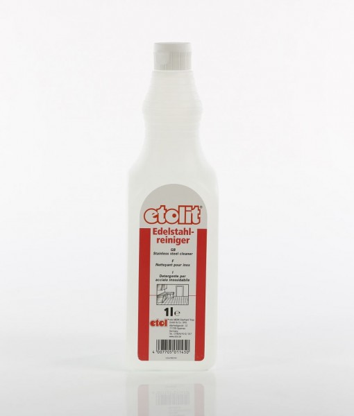 Etolit Edelstahlreiniger zur Reinigung von Haushaltsgeräten 1 Liter